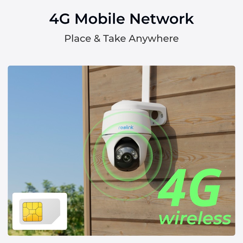 Reolink 5MP PTZ (GO PT Plus) Outdoor Battery Camera Bundle Includes Solar Panel + 32GB SD - G430 - 5MP PTZ (GO PT Plus) Outdoor