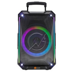 N-Gear Portable Karaoke Speaker - FLASH1240 - 12'' Portable Karaoke Speaker with 1x Wireless Mic LED Lights USB & BT