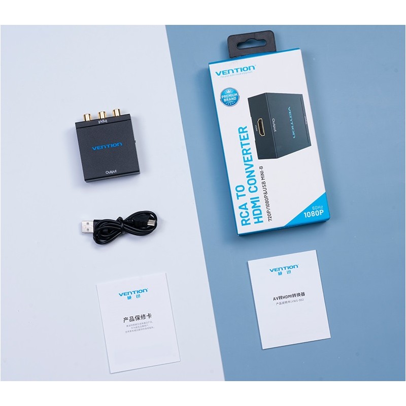 Vention Converter - AEFB0 - 3RCA to HDMI USB Powered — Buy in Cyprus with Fast Delivery