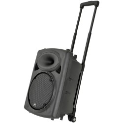 QTX QR10PA 10'' Professional Portable Karaoke & PA Speaker with 1x Wireless Microphone, Bluetooth USB & FM 178.839UK