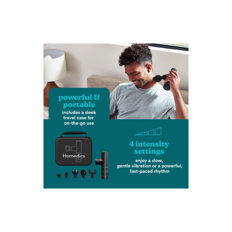 Homedics Massage Gun - HHP-65GM - Myti Anthracite Massage Gun — Buy in Cyprus with Fast Delivery