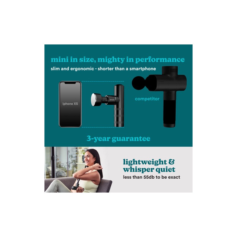 Homedics Massage Gun - HHP-65GM - Myti Anthracite Massage Gun — Buy in Cyprus with Fast Delivery