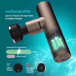 Homedics Massage Gun - HHP-65GM - Myti Anthracite Massage Gun — Buy in Cyprus with Fast Delivery