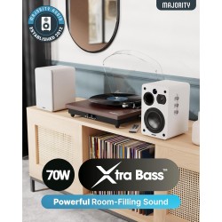 Majority Speakers Active - D70X - 70W 2.0 BT USB Phono HDMI ARC White (pair) — Buy in Cyprus with Fast Delivery