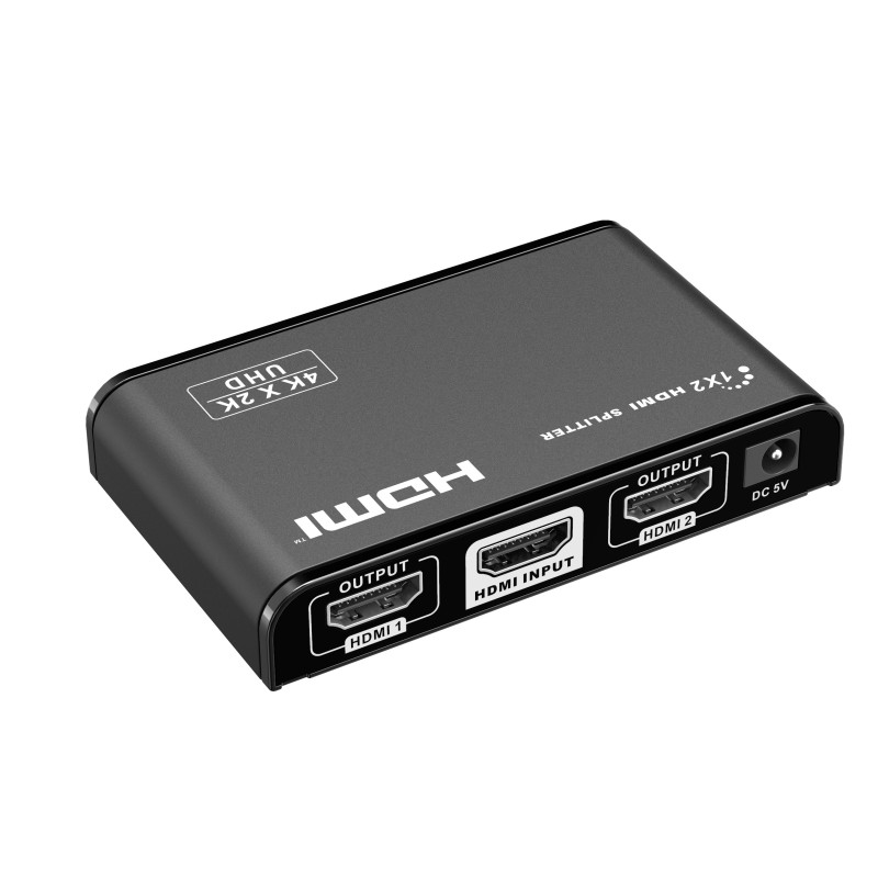 Lenkeng HDMI Splitter 2.0 4K60Hz Scaler 1x2 - LKV312HDR-V3.0 - HDMI Splitter 2.0 4K60Hz Scaler 1x2