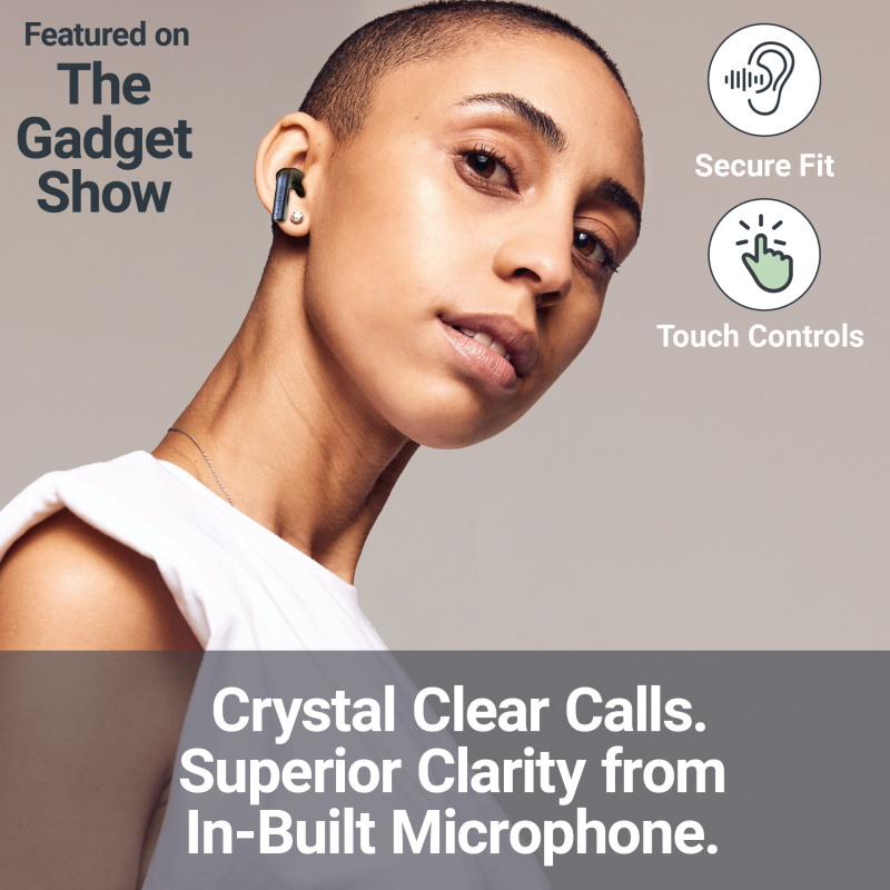 Majority Earphones - TRU-1 - TWS Sports Earphones IPX7 Black — Buy in Cyprus with Fast Delivery