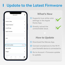 Meross Homekit Smart Wi-Fi LED Bulb - MSL120HK-UK - RGBWW E27 — Buy in Cyprus with Fast Delivery