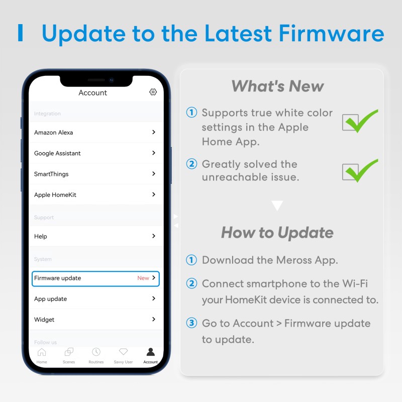 Meross Homekit Smart Wi-Fi LED Bulb - MSL120HK-UK - RGBWW E27 — Buy in Cyprus with Fast Delivery