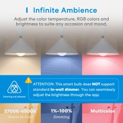 Meross Homekit Smart Wi-Fi LED Bulb - MSL120HK-UK - RGBWW E27 — Buy in Cyprus with Fast Delivery