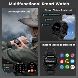 Kospet Rugged Smartwatch GPS Silicone Black - TANK S2 - Rugged Smartwatch GPS Silicone Black