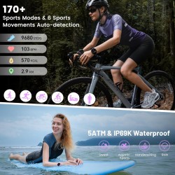 Kospet Rugged Smartwatch GPS Silicone Black - TANK S2 - Rugged Smartwatch GPS Silicone Black