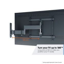 Vogels Turn TV Wall Mount - TVM3443 - 32-65'' Black — Buy in Cyprus with Fast Delivery