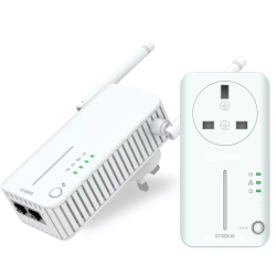 Strong Powerline Kit - POWERLWF600DUOUKV2 - AV600 Passthrough 600Mbps Wi-Fi 300Mbps UK — Buy in Cyprus with Fast Delivery