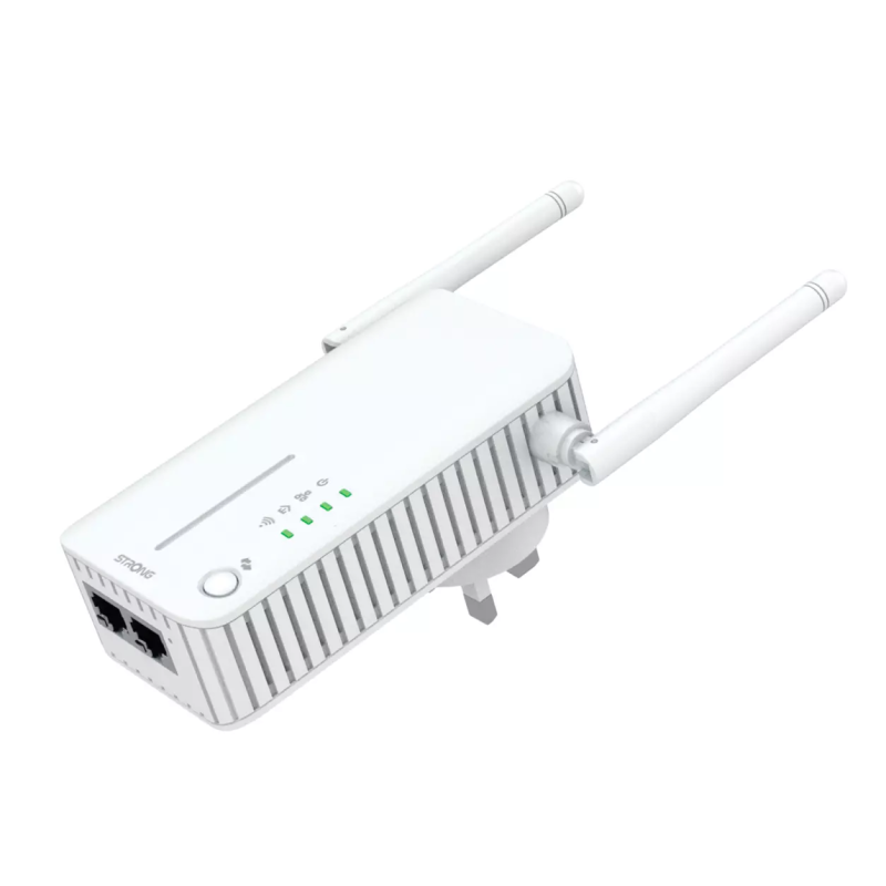 Strong Powerline Kit - POWERLWF600DUOUKV2 - AV600 Passthrough 600Mbps Wi-Fi 300Mbps UK — Buy in Cyprus with Fast Delivery