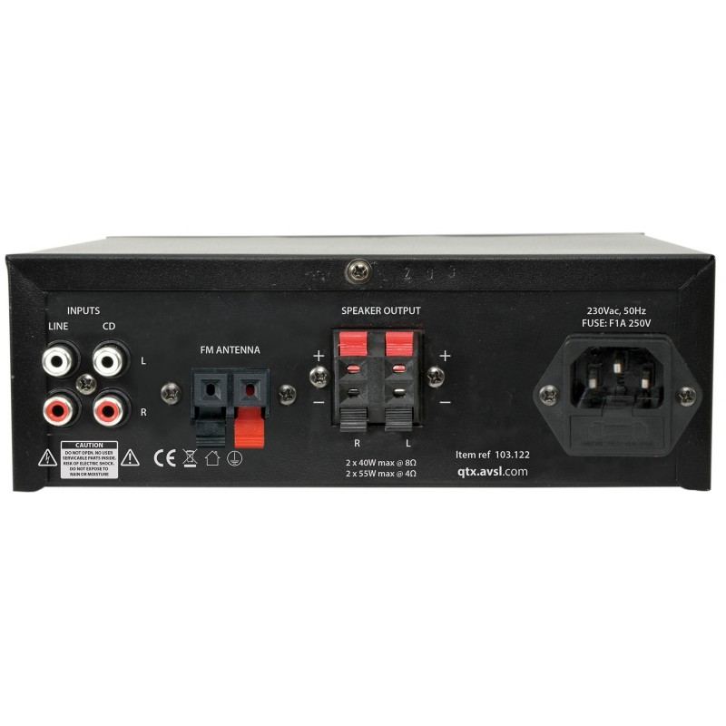 QTX Amplifier USB FM BT 70W 103.122UK - KAD-2BT - Amplifier USB FM BT 70W 103.122UK — Buy in Cyprus with Fast Delivery