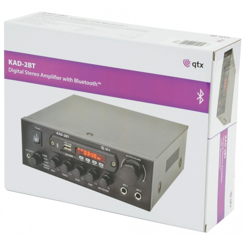 QTX Amplifier USB FM BT 70W 103.122UK - KAD-2BT - Amplifier USB FM BT 70W 103.122UK — Buy in Cyprus with Fast Delivery