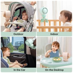Jisulife Stroller Fan - Life2S - Brown — Buy in Cyprus with Fast Delivery
