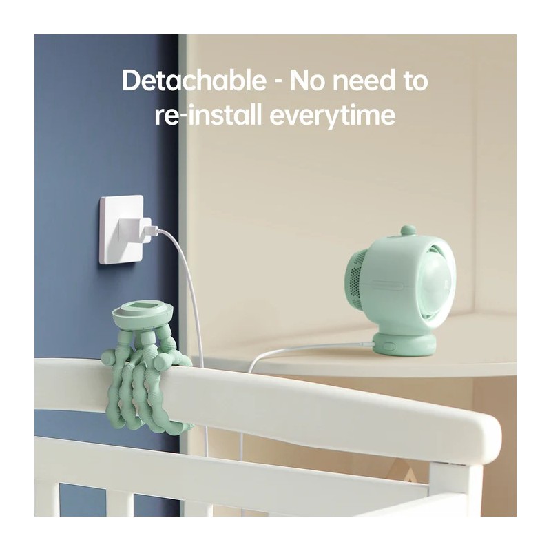 Jisulife Stroller Fan - Life2S - Brown — Buy in Cyprus with Fast Delivery