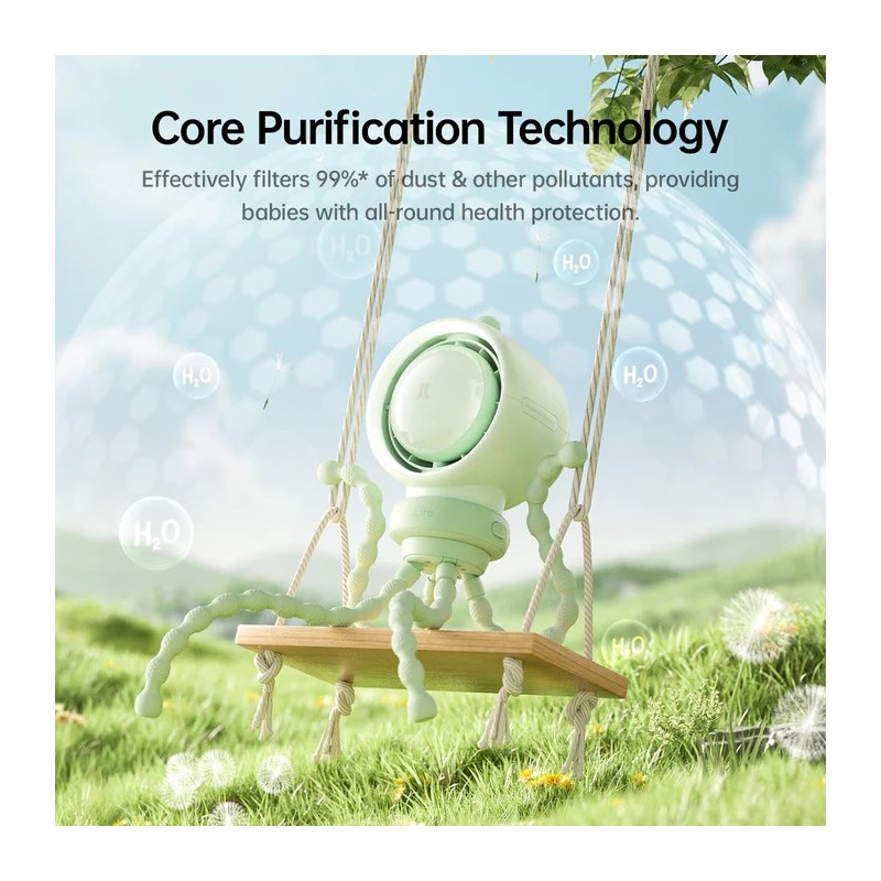 Jisulife Stroller Fan - Life2S - Brown — Buy in Cyprus with Fast Delivery