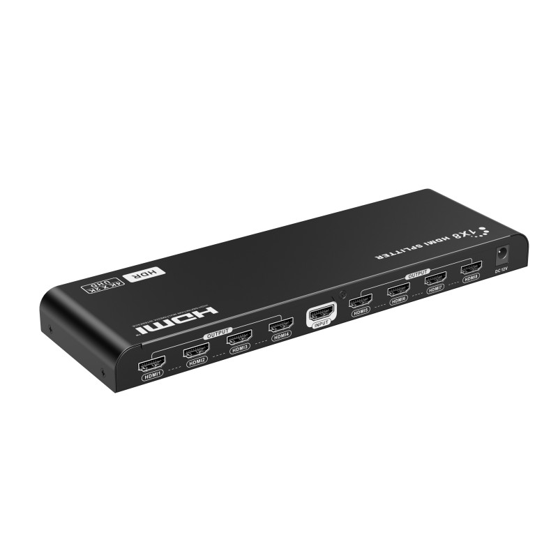 Lenkeng HDMI Splitter - LKV318HDR-V3.0 - 2.0 4K60Hz Scaler 1x8 — Buy in Cyprus with Fast Delivery