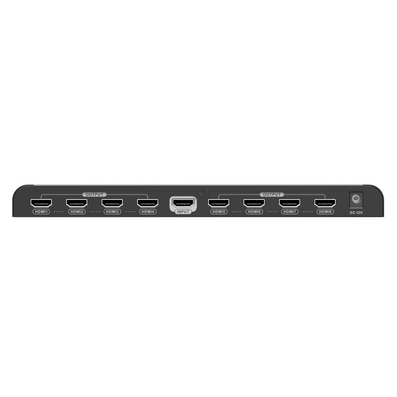 Lenkeng HDMI Splitter - LKV318HDR-V3.0 - 2.0 4K60Hz Scaler 1x8 — Buy in Cyprus with Fast Delivery