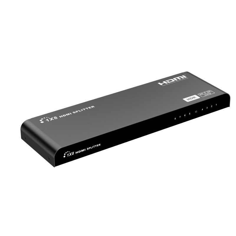 Lenkeng HDMI Splitter - LKV318HDR-V3.0 - 2.0 4K60Hz Scaler 1x8 — Buy in Cyprus with Fast Delivery