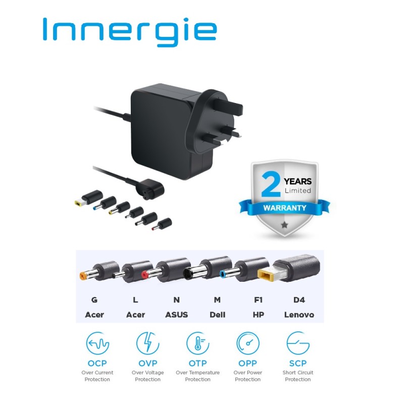 Innergie Laptop Power Adapter - 65U - 65W UK — Buy in Cyprus with Fast Delivery