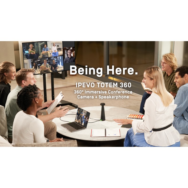 IPEVO Immersive Conference Camera & Speakerphone - TOTEM 360 - Immersive Conference Camera & Speakerphone
