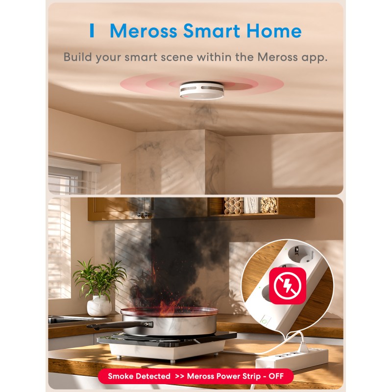 Meross HomeKit Smart Smoke Alarm - MA151 - (Matter) — Buy in Cyprus with Fast Delivery