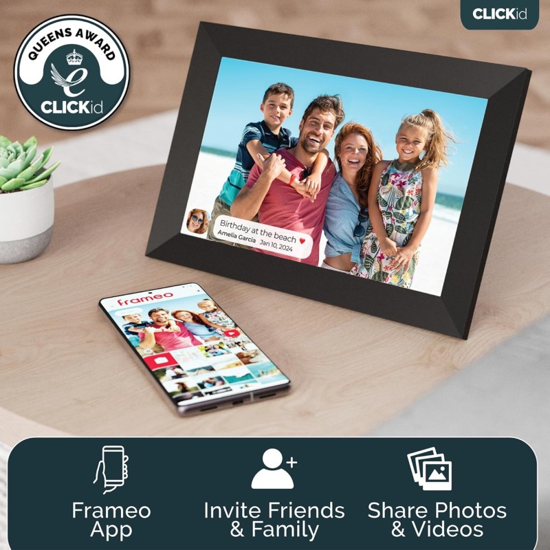 Majority CLICKid - Snap10 - 10.1'' Photo Frame with Frameo App WiFI Touch — Buy in Cyprus with Fast Delivery