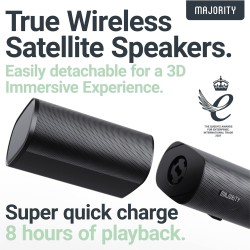 Majority Soundbar - EVEREST 5.1 - Soundbar 300W with Detachable Wireless Satellite Speakers & Wireless Subwoofer