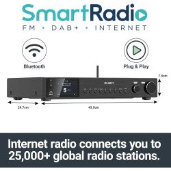 Majority Radio WiFi BT USB FM LineOut Display - FITZWILLIAM 2 - Black — Buy in Cyprus with Fast Delivery