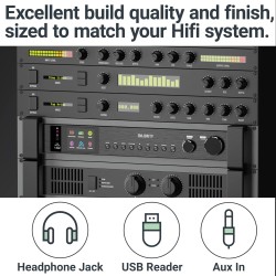 Majority Radio WiFi BT USB FM LineOut Display - FITZWILLIAM 2 - Black — Buy in Cyprus with Fast Delivery