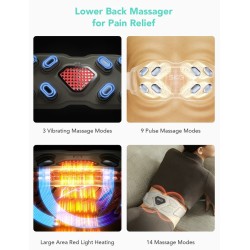 SKG Waist Massager - W9 Pro - Hot Compress-TENS-Vibration-Moxib & APP — Buy in Cyprus with Fast Delivery