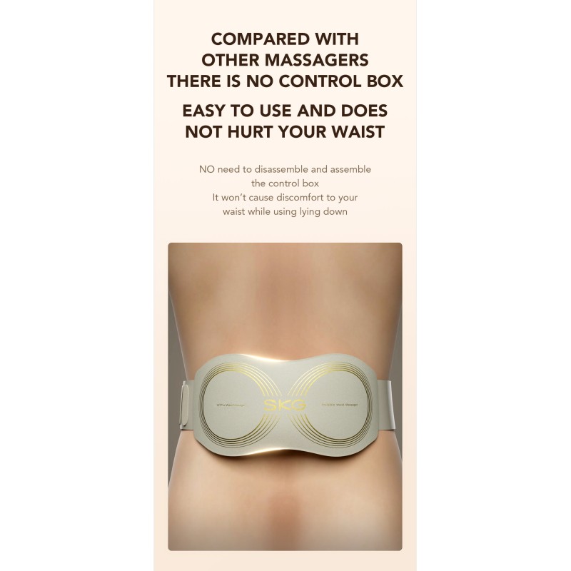 SKG Waist Massager - W7 Pro - Hot Compress-TENS — Buy in Cyprus with Fast Delivery
