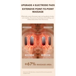 SKG Waist Massager - W7 Pro - Hot Compress-TENS — Buy in Cyprus with Fast Delivery