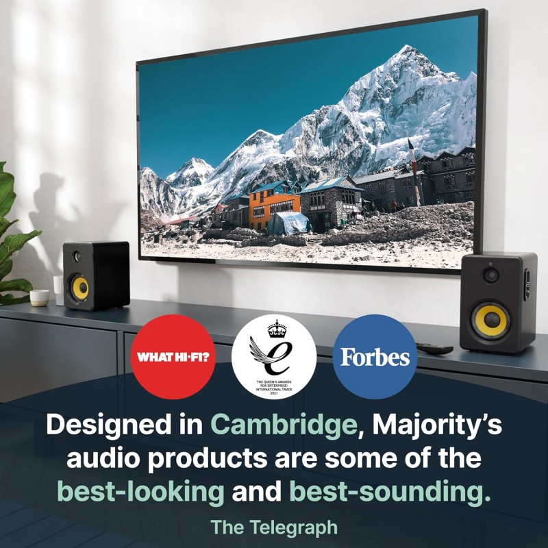 Majority Active Speakers - D40X - Active Speakers 70W 4'' BT USB SD (pair) — Buy in Cyprus with Fast Delivery