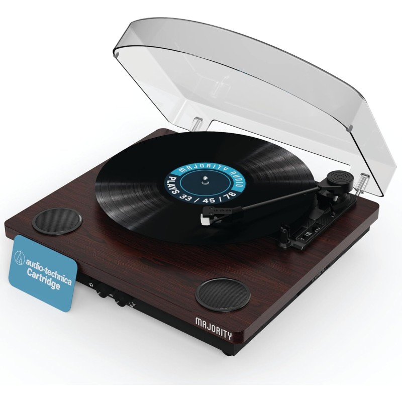 Majority MOTO Turntable - Audio-Technica Cartridge - Digital Record, Cut & BT — Buy in Cyprus with Fast Delivery