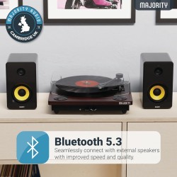Majority MOTO Turntable - Audio-Technica Cartridge - Digital Record, Cut & BT — Buy in Cyprus with Fast Delivery