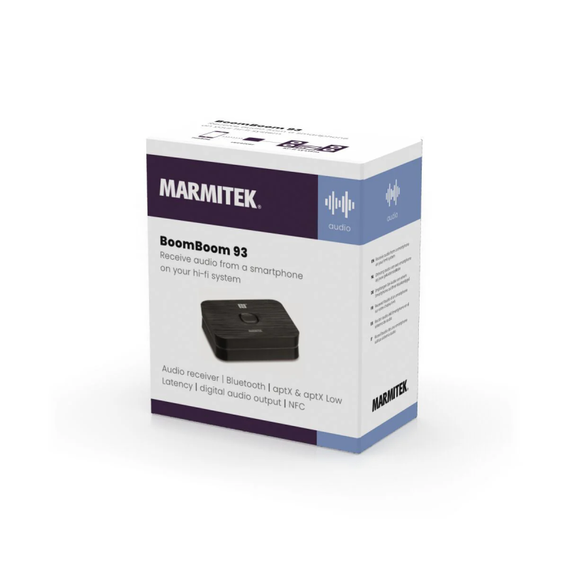 Marmitek Bluetooth Receiver - BoomBoom 93 - Multipair AptX NFC Optical port — Buy in Cyprus with Fast Delivery