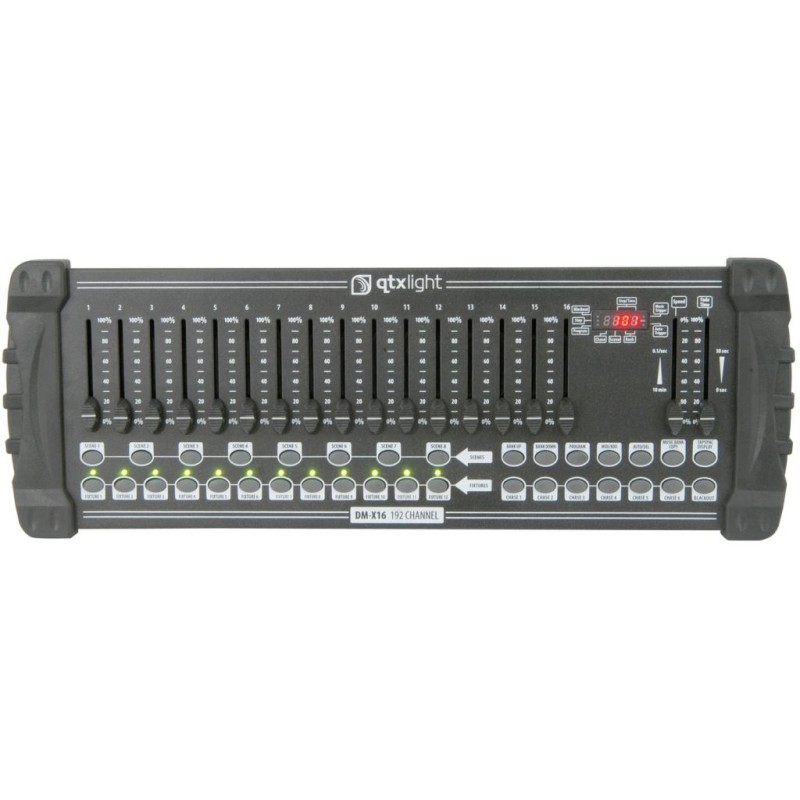 QTX Light DMX Controller - DM-X16 - 192 Channel DMX Controller — Buy in Cyprus with Fast Delivery
