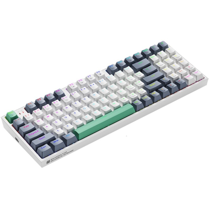 Machenike Keyboard - K500-B94 - White Mechanical Gaming Keyboard 94 Red Switch Keys — Buy in Cyprus with Fast Delivery
