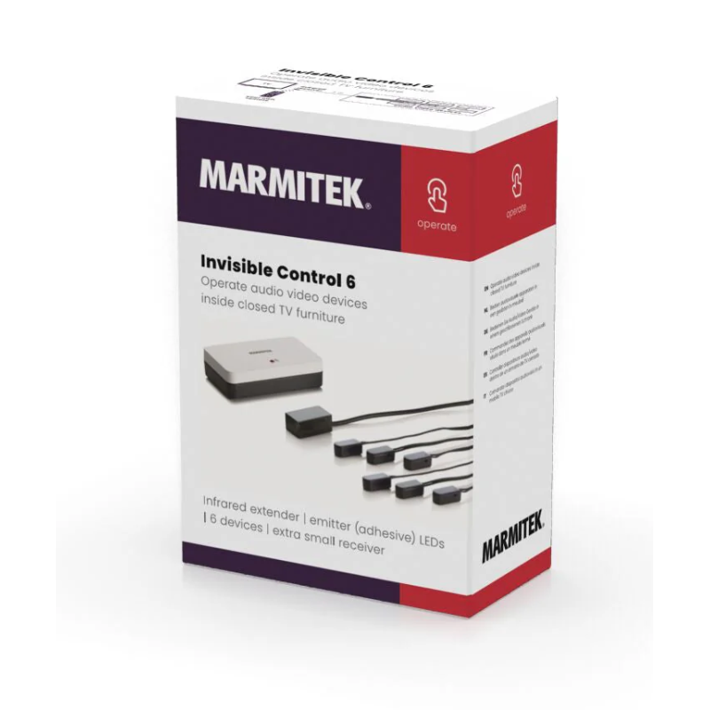 Marmitek Invisible Control 6 IR Extender Kit - for up to 6 Devices — Buy in Cyprus with Fast Delivery