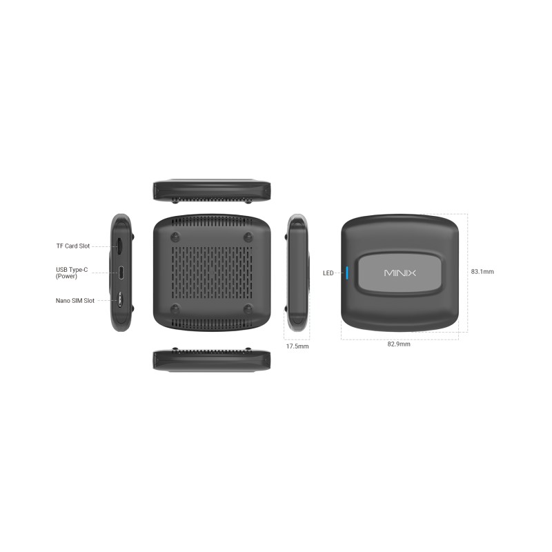 MINIX Car Android Media Hub - CA480 - 8GB 128GB SD SIM CarPlay Android Auto — Buy in Cyprus with Fast Delivery