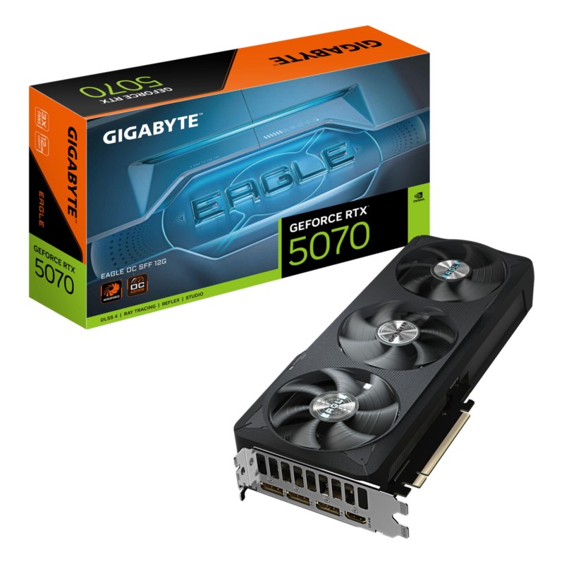 Gigabyte GeForce RTX 5070 EAGLE OC - Black, 12GB GDDR7, OC 2587MHz, PCIe 5.0 — Buy in Cyprus with Fast Delivery