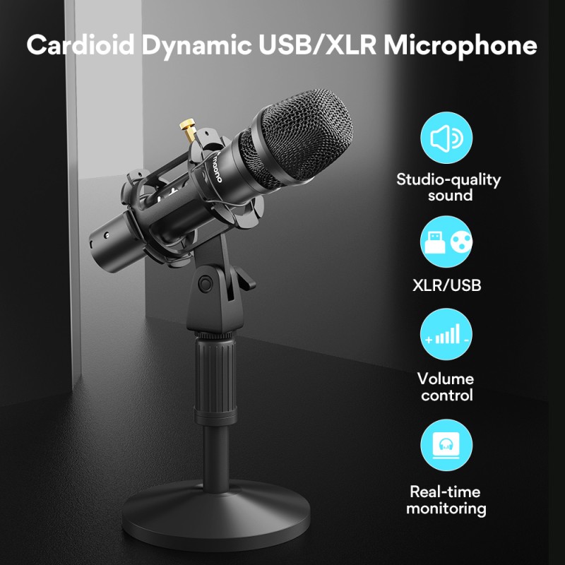 Maono Microphone - HD300T - Dynamic Desktop USB XLR Microphone — Buy in Cyprus with Fast Delivery