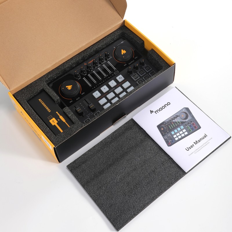 Maono Advanced Streaming Audio Mixer Console - AME2 - Advanced Streaming Audio Mixer Console