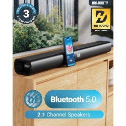 Majority Soundbar - NAGA 80 - 140W 2.1 3D Sound Built-in Sub — Buy in Cyprus with Fast Delivery