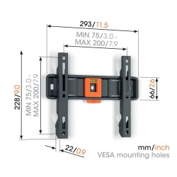 Vogels TV Wall Mount - TVM1203 - Fixed 19-50'' Black — Buy in Cyprus with Fast Delivery