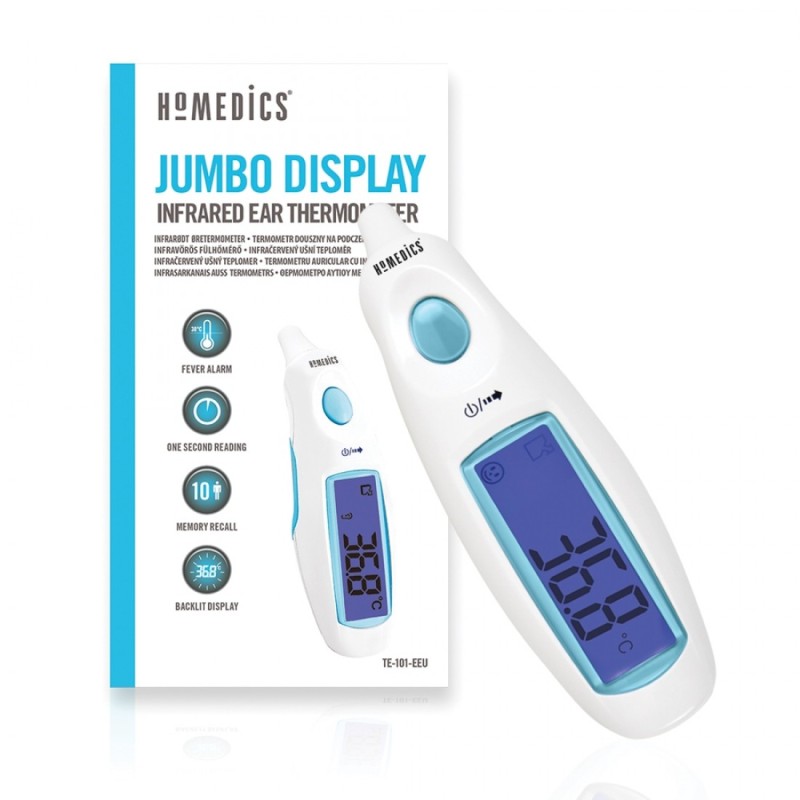 HoMedics Jumbo Display Ear Thermometer - TE-101 - Jumbo Display — Buy in Cyprus with Fast Delivery